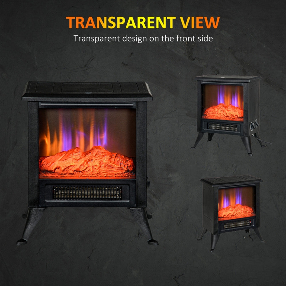 Electric Fireplace Heater LED Flame Fireplace Stove