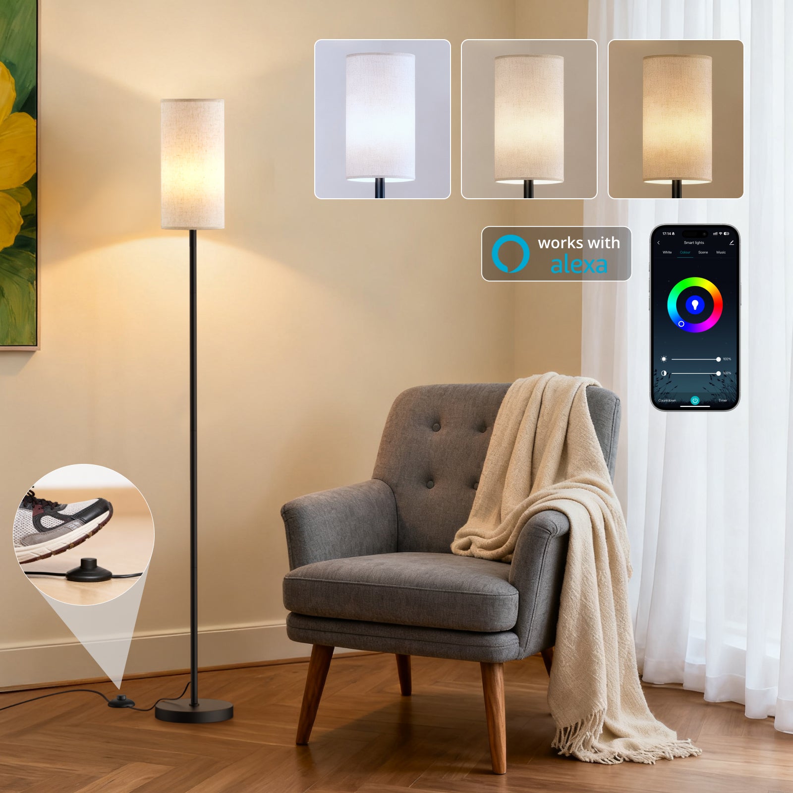 TaoTronics NB-DL010 Smart Floor Lamp – Ambient Lighting for a More Comfortable Home