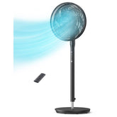Pedestal Fan 010, with Remote, 3 Wind Modes, 12 Speed Levels