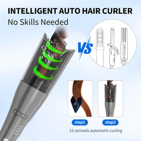 2023 Upgraded TaoTronics Automatic Curling Iron, Rotating Curling Iron with Anion to Protect Hair