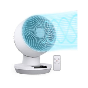 Taotronics Desk Fan with Remote, Cover 161sq.ft, 3 Speeds 8" Oscillating Smart Touch Quiet Air Circulator Fan