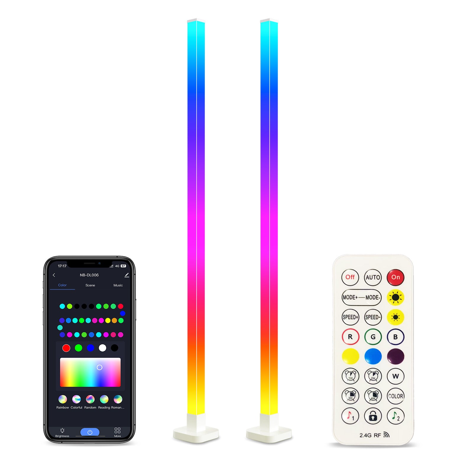 TaoTronics NB-DL006 RGBIC Smart Floor Lamp White