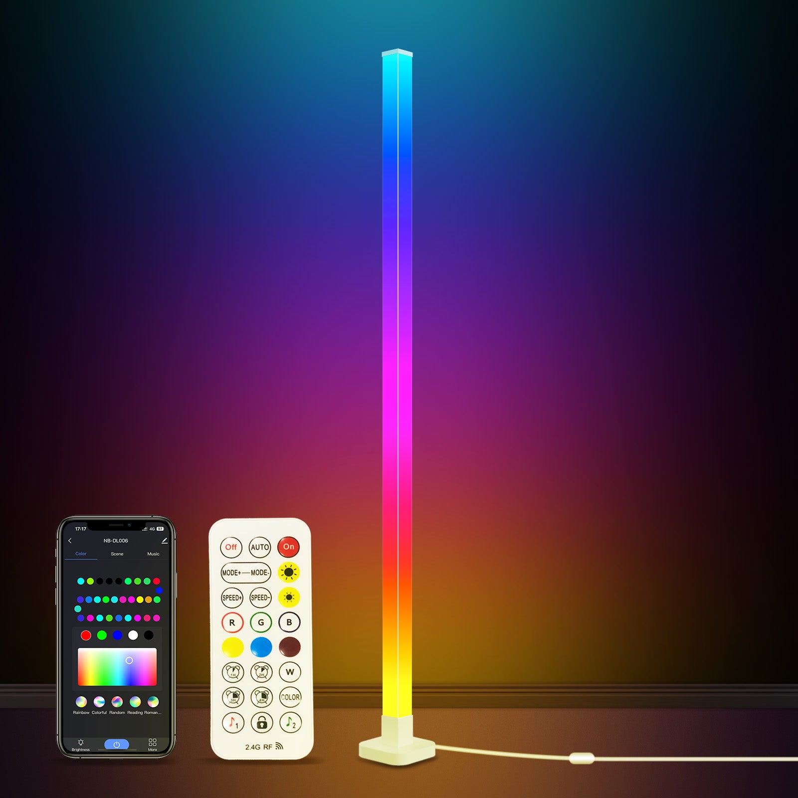TaoTronics RGBIC Smart Floor Lamp NB-DL006 White
