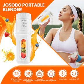 JOSOBO Portable Blender 3 In 1 DIY for Smoothies and Shakes and Juices with Travel Cup for Home Office