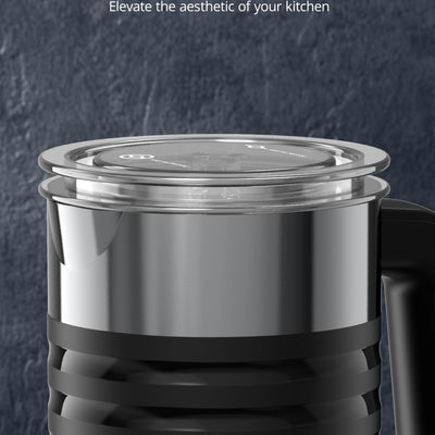 10.1 oz 4-in-1 Milk Frother and Steamer with Handle