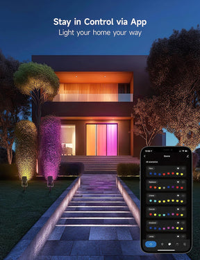 TaoTronics Outdoor Spot Lights , IP65 Waterproof Outdoor Lights RGB Color Changing Spotlight