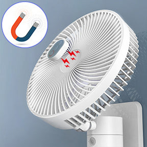 8” Small Wall Mount Fan with Remote Control, 90°Oscillating, 4 Speeds, Timer