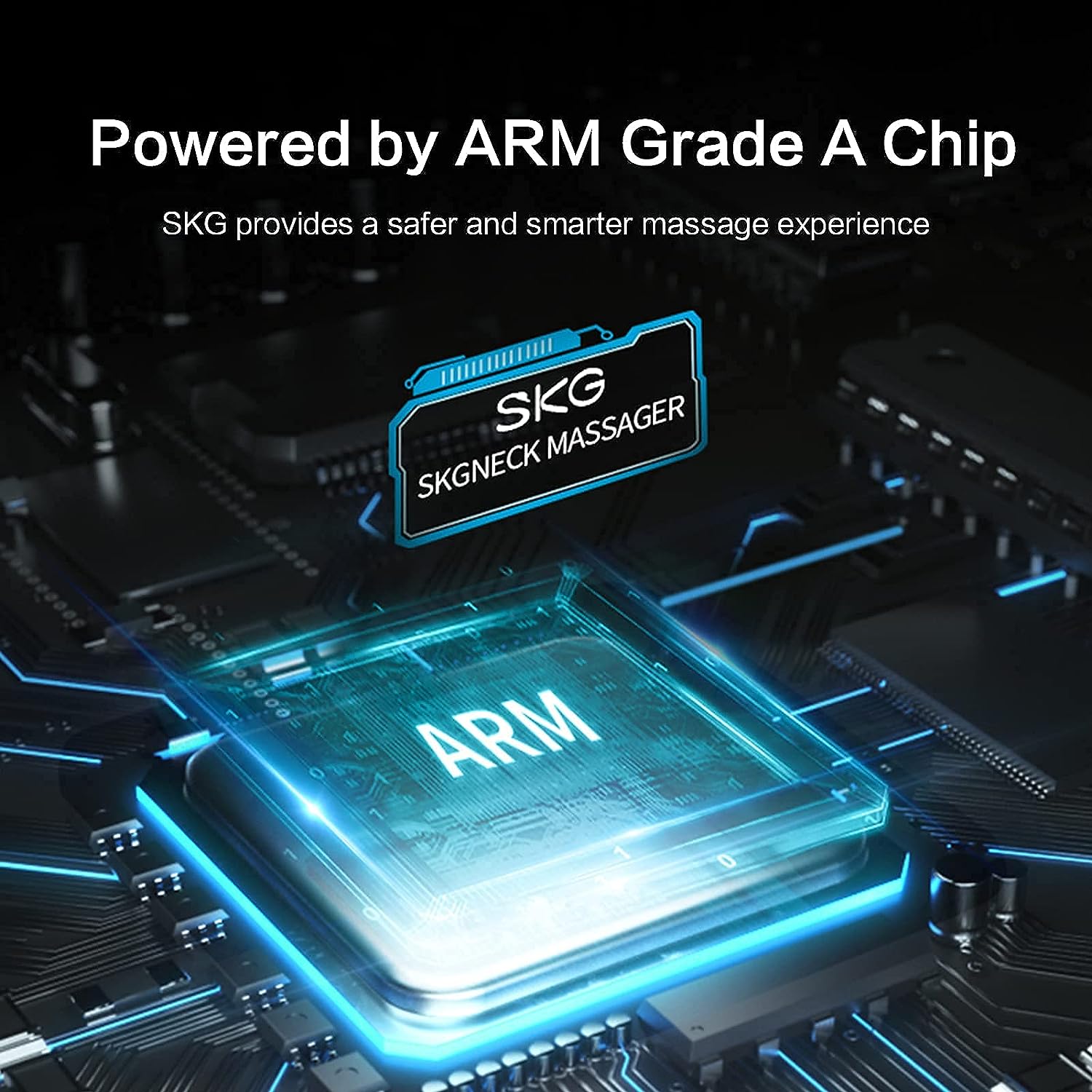 Powered by ARM Grade A Chip SKG provides a safer and smarter massage experience
