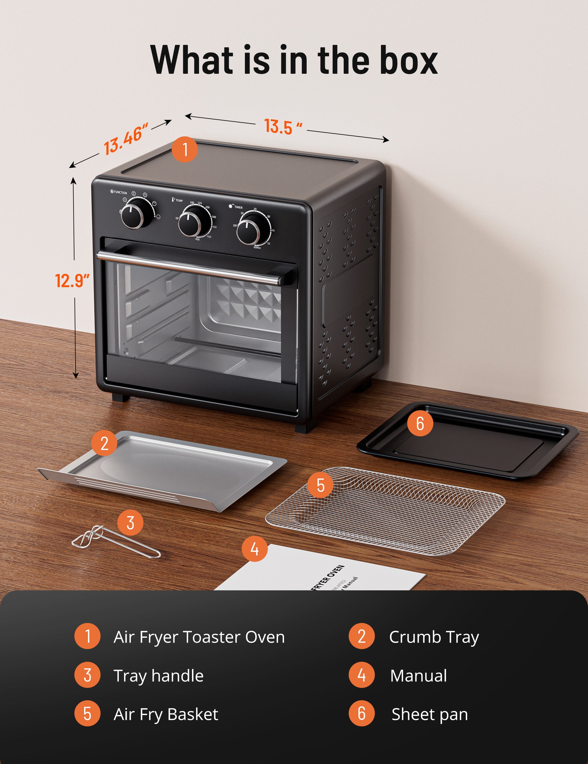 TaoTronics | 17QT 11-in-1 Air Fryer NB-AF002