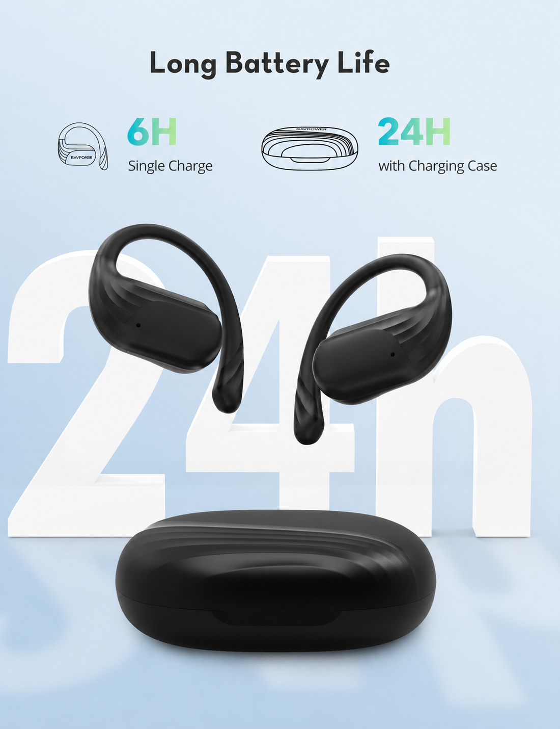 TaoTronics RP-BH1016 Open-Ear Earbuds – Feather-Light Comfort for an Effortless Active Lifestyle