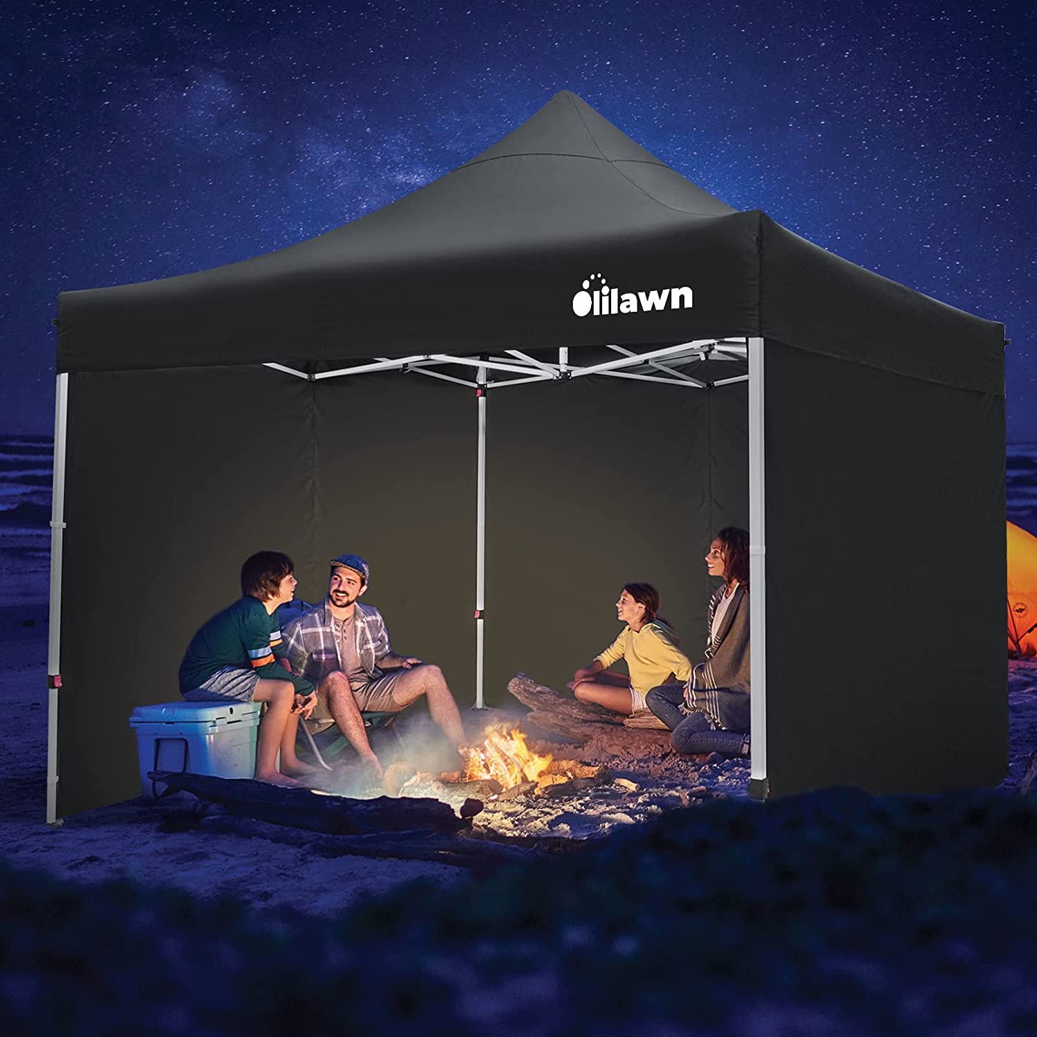OLILAWN 10x10 Pop Up Canopy Tent Outdoor Shade Canopy