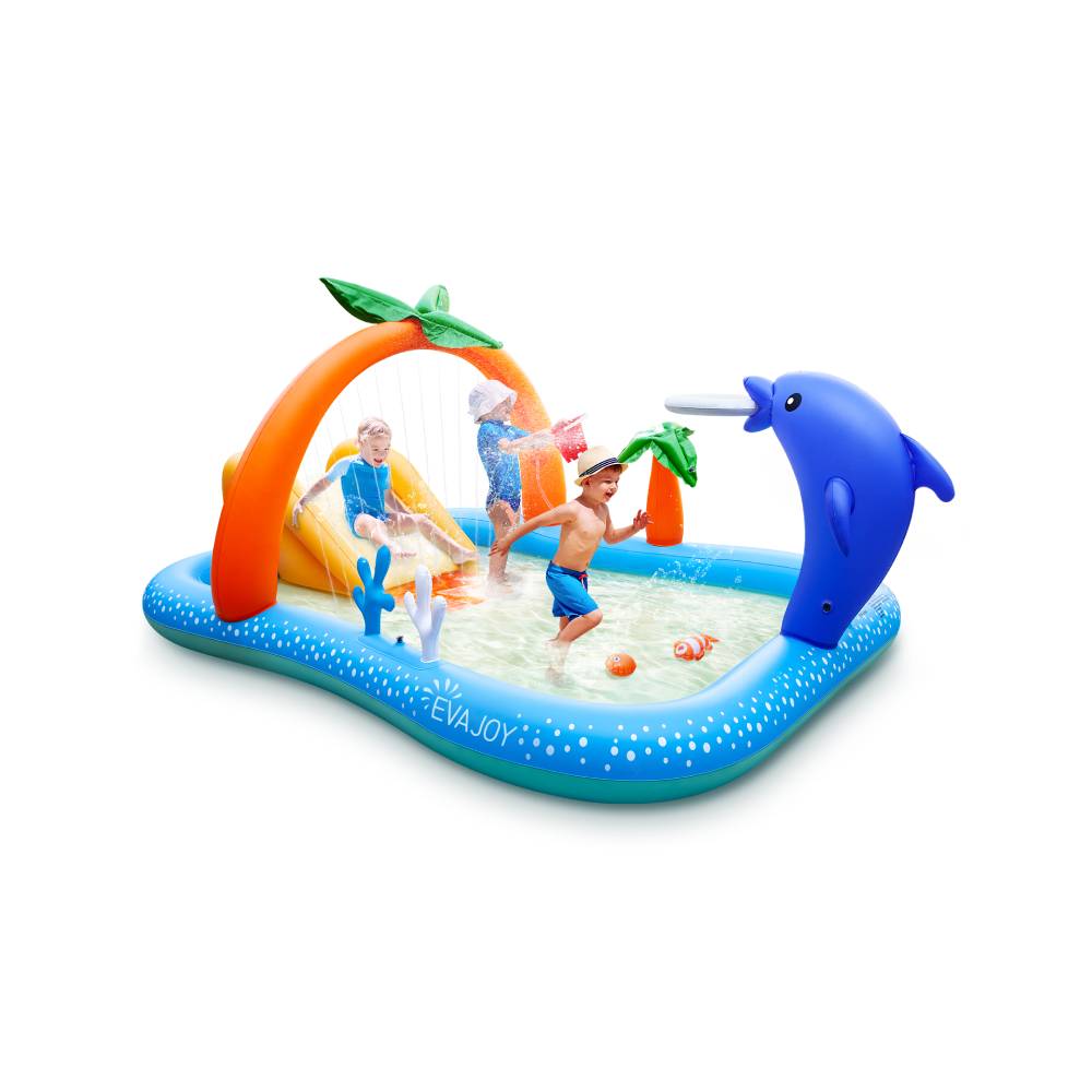 Evajoy Inflatable Play Center Pool, Seaside Water Play Center