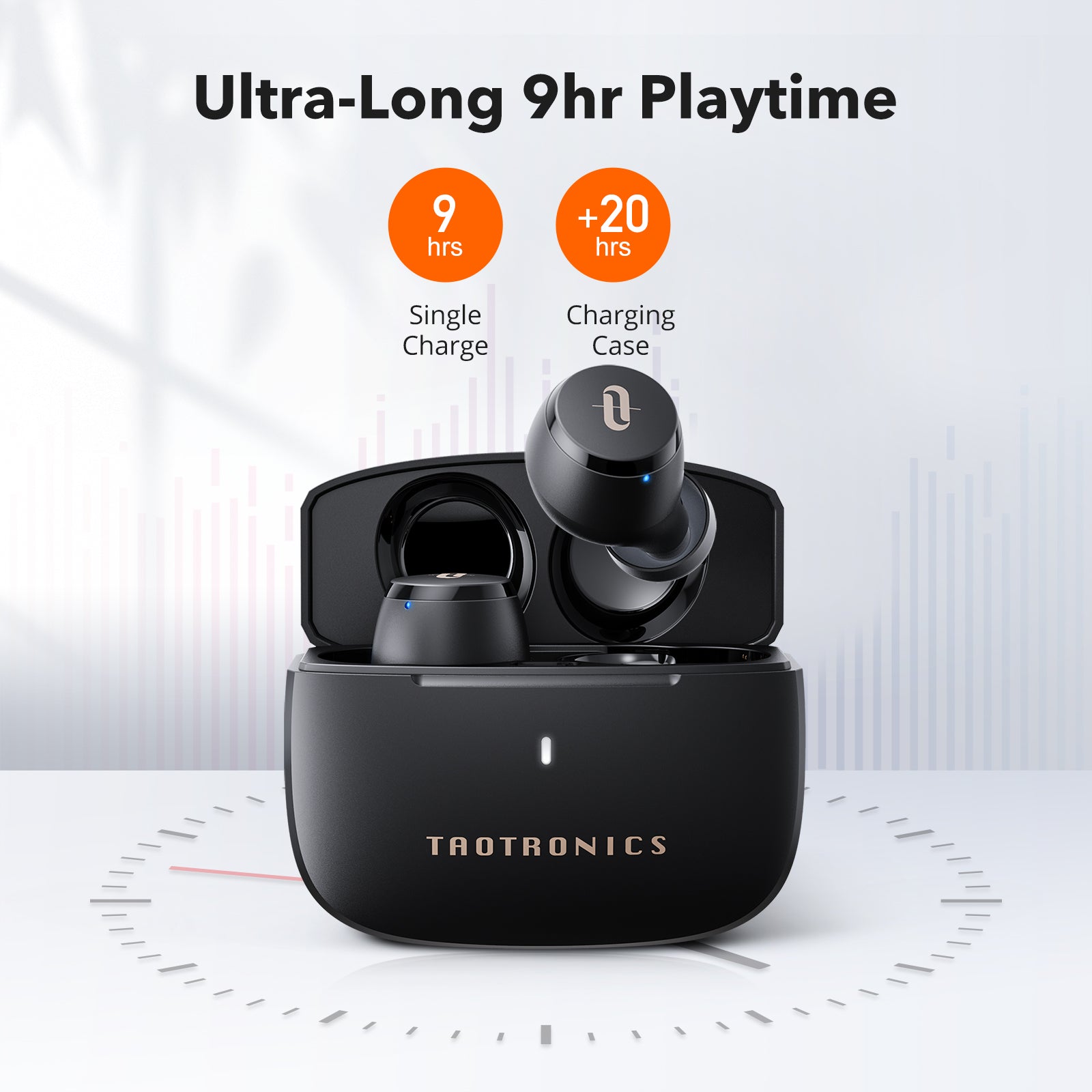 TaoTronics Soundliberty 97 Bluetooth Earbuds USB-C fast charging