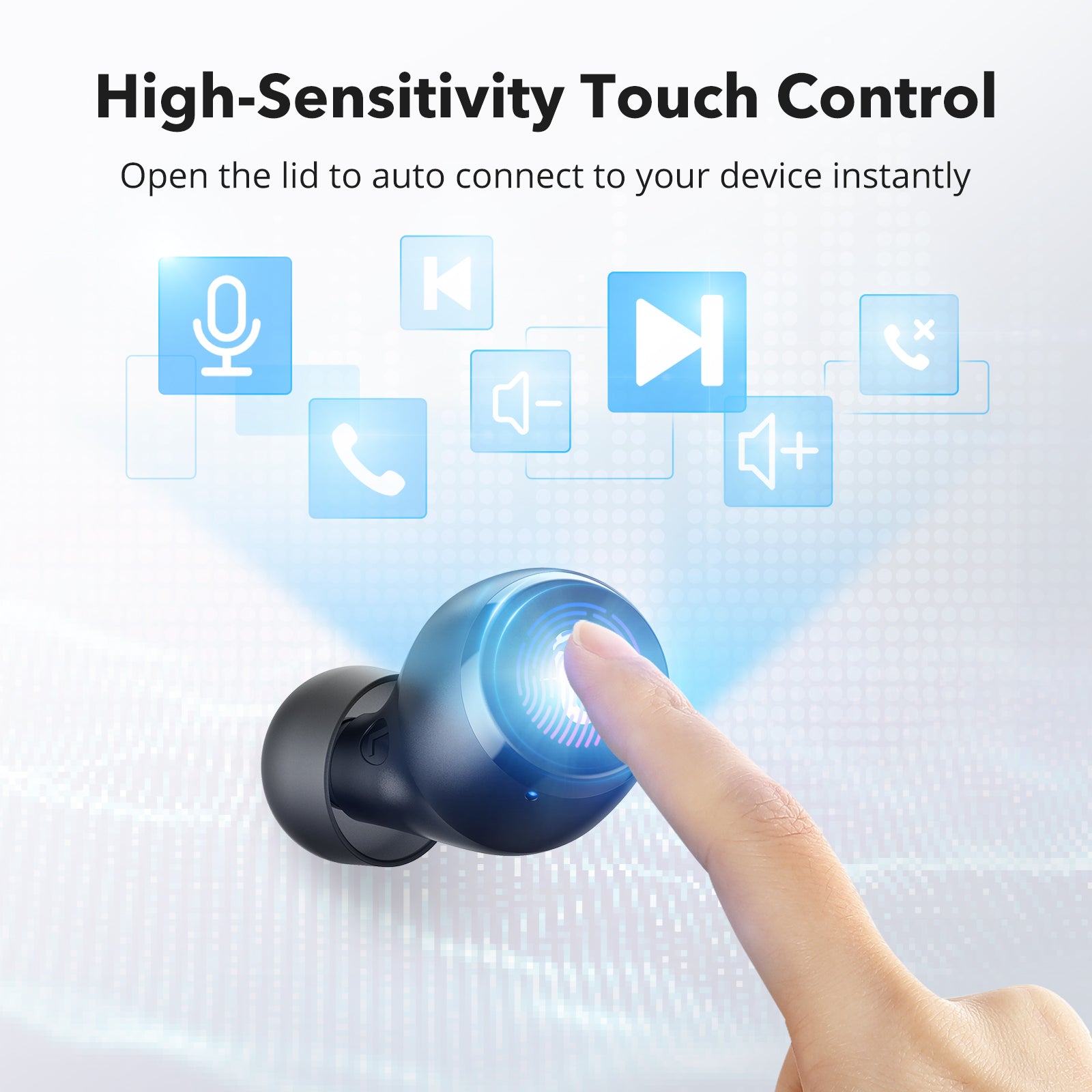 TaoTronics Soundliberty 97 Bluetooth Earbuds USB-C fast charging