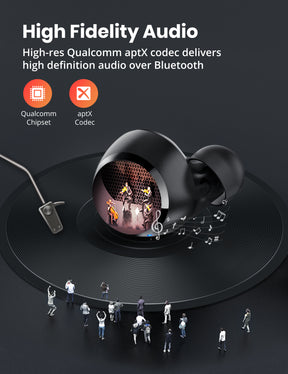 Bluetooth Earbuds, Wireless Earbuds Qualcomm aptX Lightweight Mini Earphones, IPX8 Waterproof