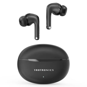 TaoTronics Wireless Earbuds BH1118, 25 dB Noise Cancelling 24H Playtime IPX5 Pass-Through Mode 4 Mic ENC