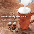 Miroco Milk Frother 002, Electric Milk Steamer Foam Maker 8oz for Coffee, Latte, Cappuccino