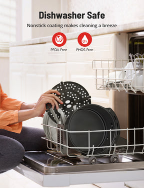 TaoTronics Air Fryer AF005, 4-Quart Oil-less Cooker, Free Cooker with Touch Screen, Detachable Basket, Guided Cooking