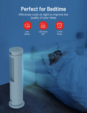 Perfect for Bedtime Effectively cools at night to improve the quality of your sleep