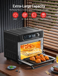 Extra-Large Capacity Perfectly fits a 12-inch pizza or 6 slices of toast