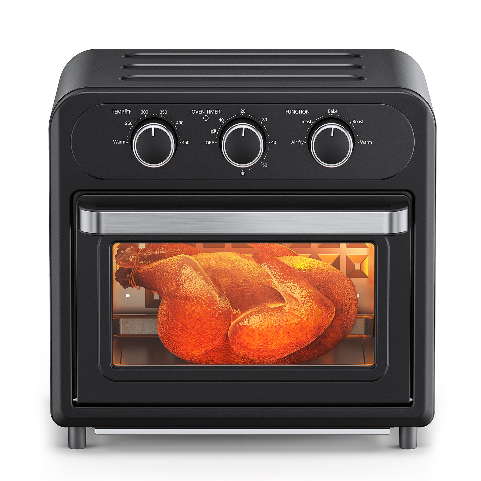TaoTronics Air Fryer | 1700W 14.8 QT | 9 in 1 Air Fryer Oven | Oil-less Cooker with Rotisserie Shaft, Beige
