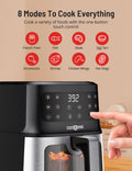 8 Modes To Cook Everything Cook a variety of foods with the one-button touch control