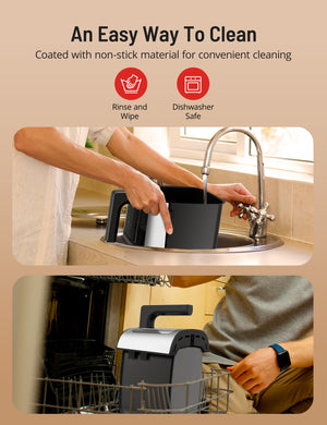 An Easy Way To Clean Coated with non-stick material for convenient cleaning