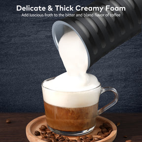 Miroco Milk Frother 002, Electric Milk Steamer Foam Maker 8oz for Coffee, Latte, Cappuccino