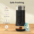 Milk Frother, 4-in-1 Milk Frother and Steamer, Hot & Cold Foam Maker with Silent Operation & Auto Shut-off WM-