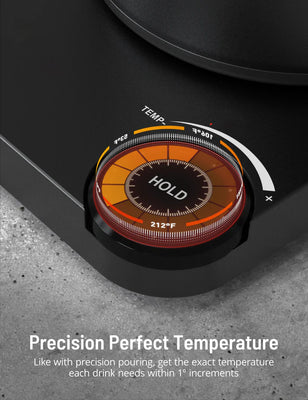 Paris Rhône Gooseneck Electric Kettle EK019, 4 Variable Presets1℉ Temperature，Control & LED Real-Time Temperature Display, 24H Keep Warm