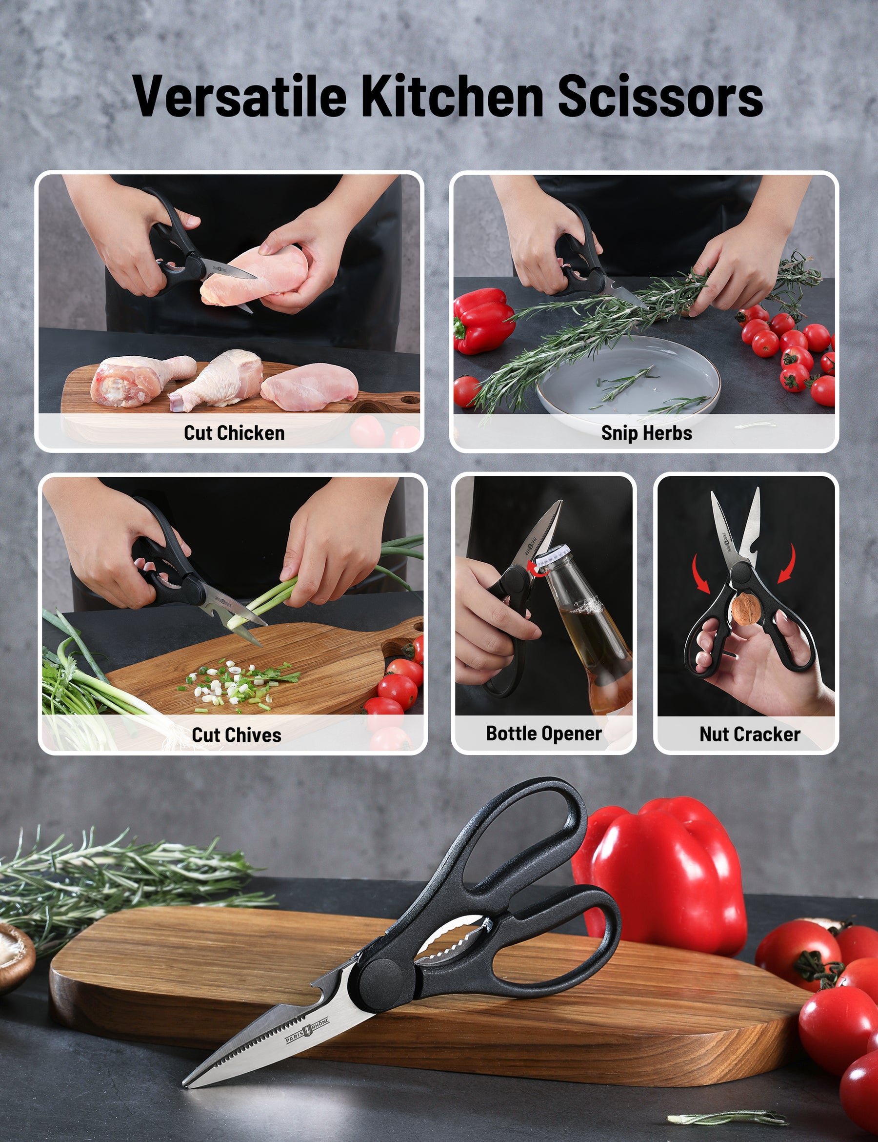 Versatile Kitchen Scissors