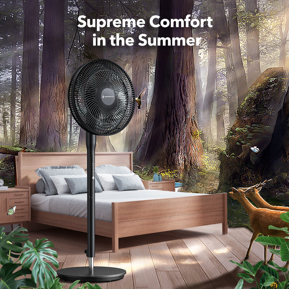 Pedestal Fan 010, with Remote, 3 Wind Modes, 12 Speed Levels WM-