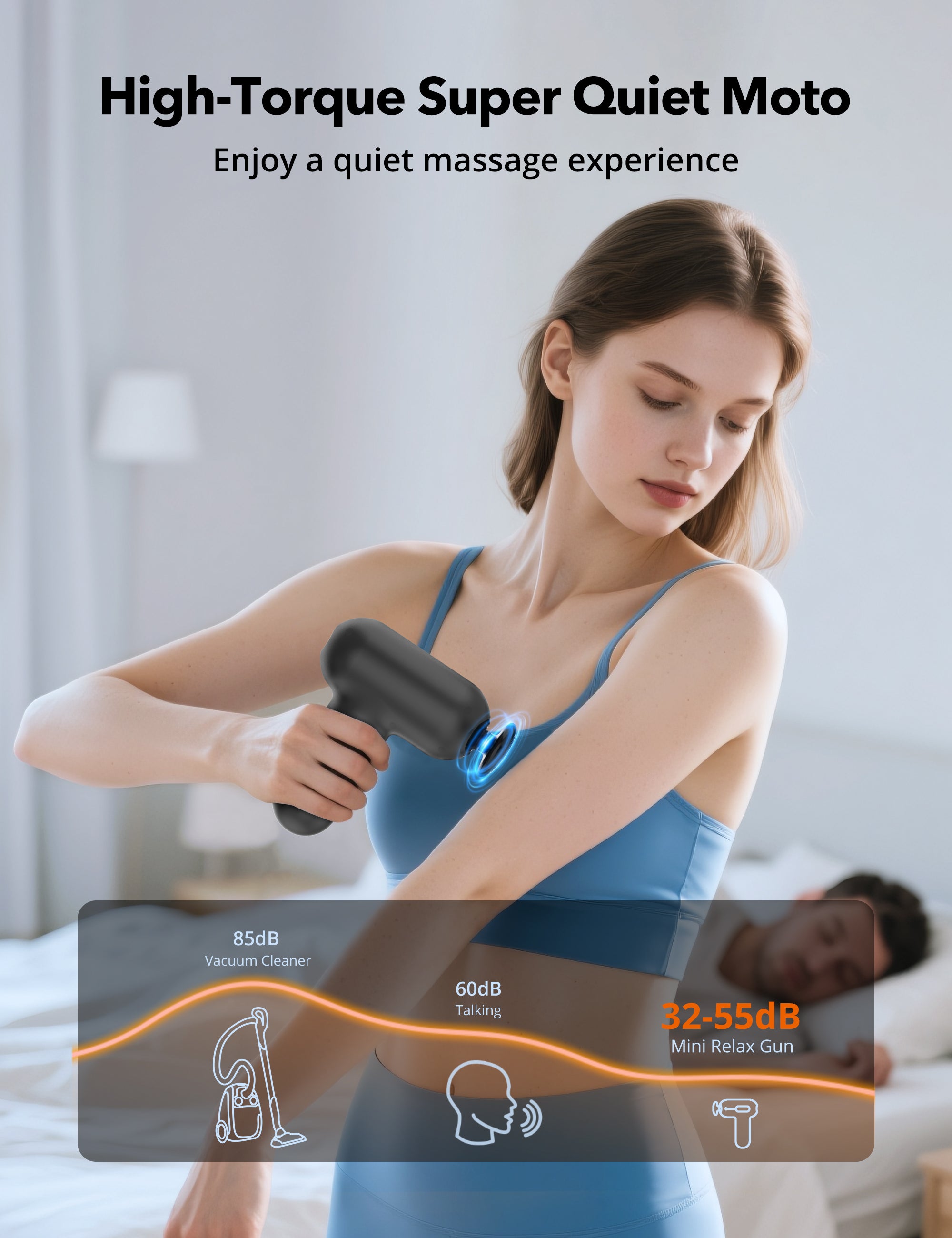 TaoTronics | Massage Gun TT-PCA005, LED Touch Control Massager