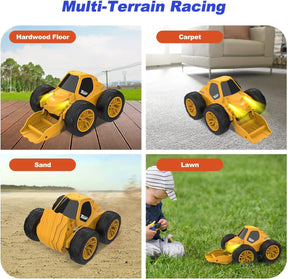 KATTUN Remote Control Car, 360° Flip and Rotation RC Bulldozer Toy, 2.4Ghz Stunt Car