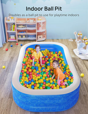 Evajoy Inflatable EJ-HF021 Outdoor Family Large Pool for Toddlers, Kids, Adults