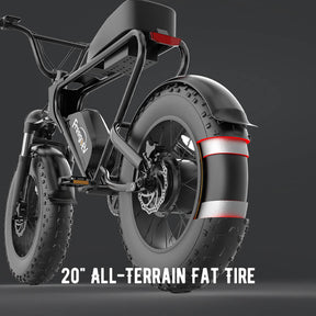 2023 Off Road Mountain Electric Bike 20'' Fat tires 1200W Powerful Motor