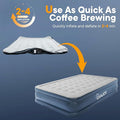 Evajoy Air Mattress with Built in Pump, 18'' Inflatable Mattress Double High with 3 Mins Quick Self-Inflation WM