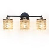 TaoTronics 4-Light Vanity Light, Bathroom Light Fixtures with Crystal Light Chain Bathroom Light Over Mirror