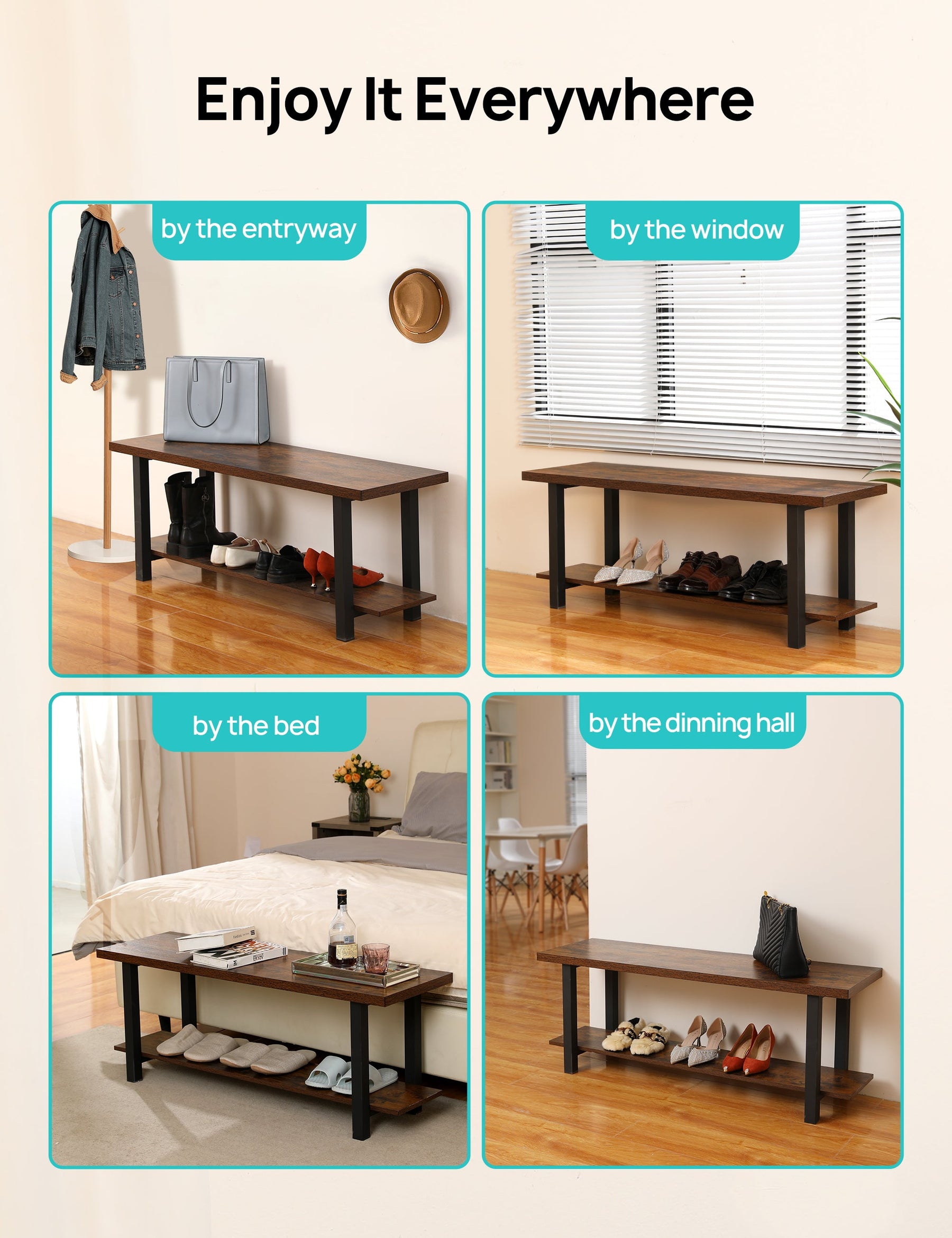 Under desk online shoe rack