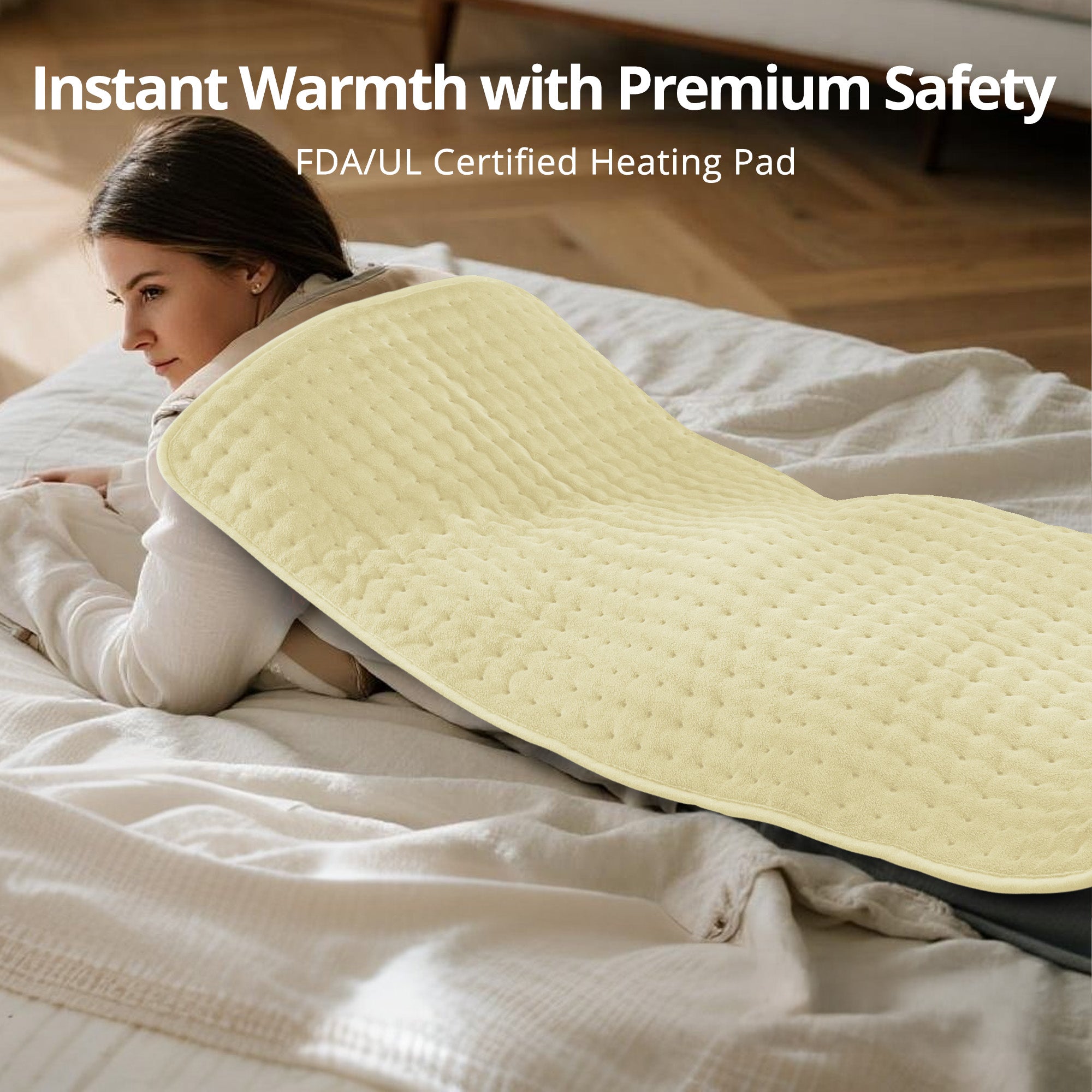 Siinsay Heating Pad, Electric Heating Pad for Back Pain Relief, 17*33 in WM