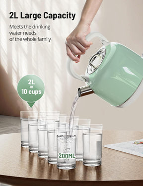 TaoTronics 2L 1500W Electric Kettle with Ergonomic Handle, LED Indicator