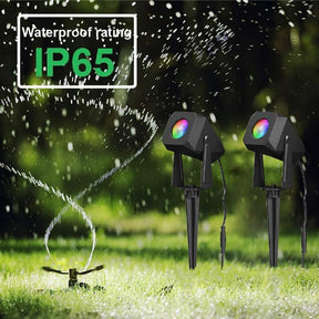 TaoTronics Outdoor Spot Lights , IP65 Waterproof Outdoor Lights RGB Color Changing Spotlight