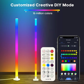 TaoTronics LED Floor Lamp, Smart RGB Corner Lamp with App and Remote Control