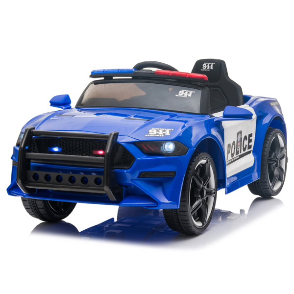 12V Kids Ride On Car ,Police sports car, 2.4GHZ Remote Control, LED Lights