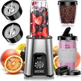 VEWIOR 1000W Personal Blender for Smoothies and Shakes, 11-Piece Set with To-Go Cups and Lids