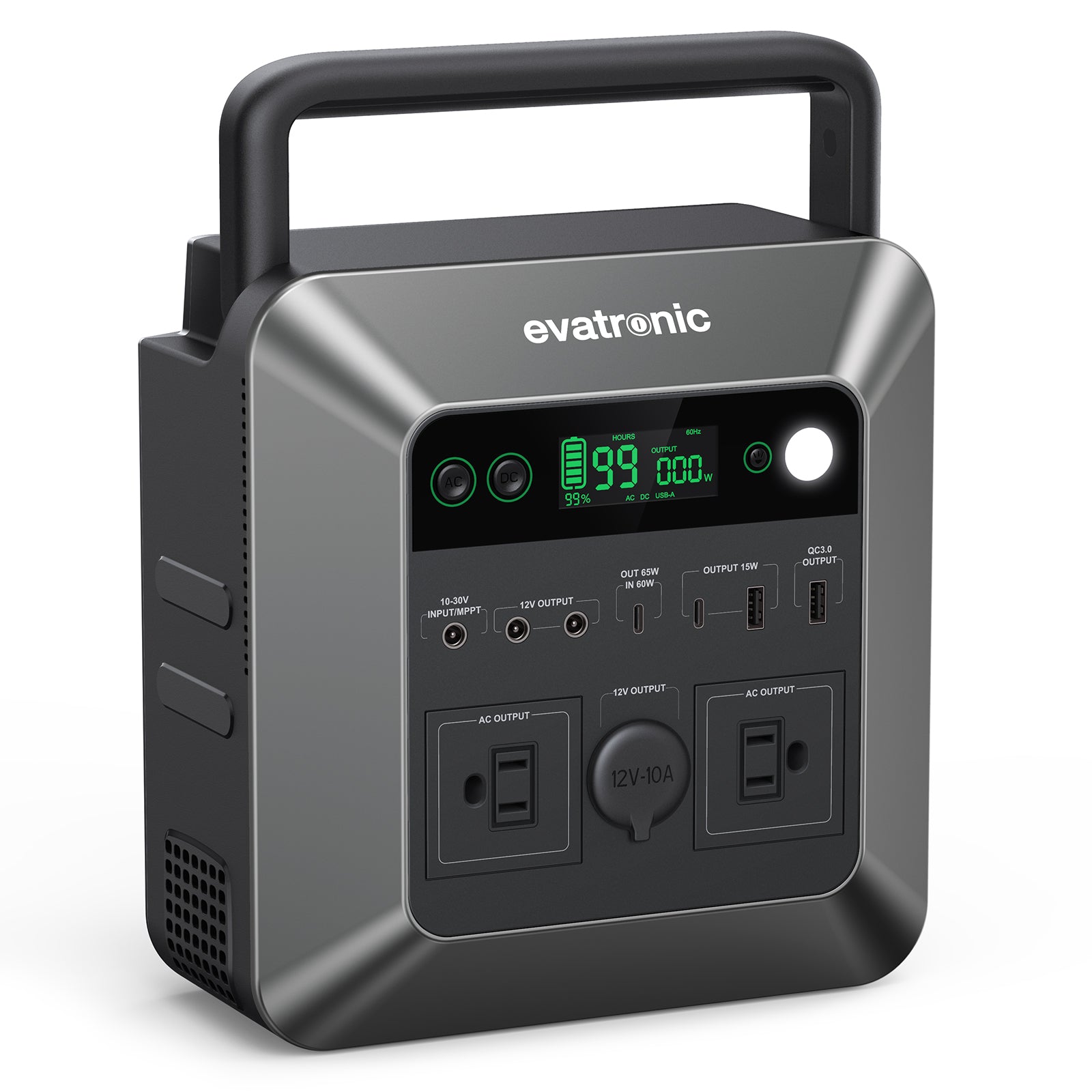 Evatronic Portable Power Station ET-PB010, 1000W Peak (Rated 600W)