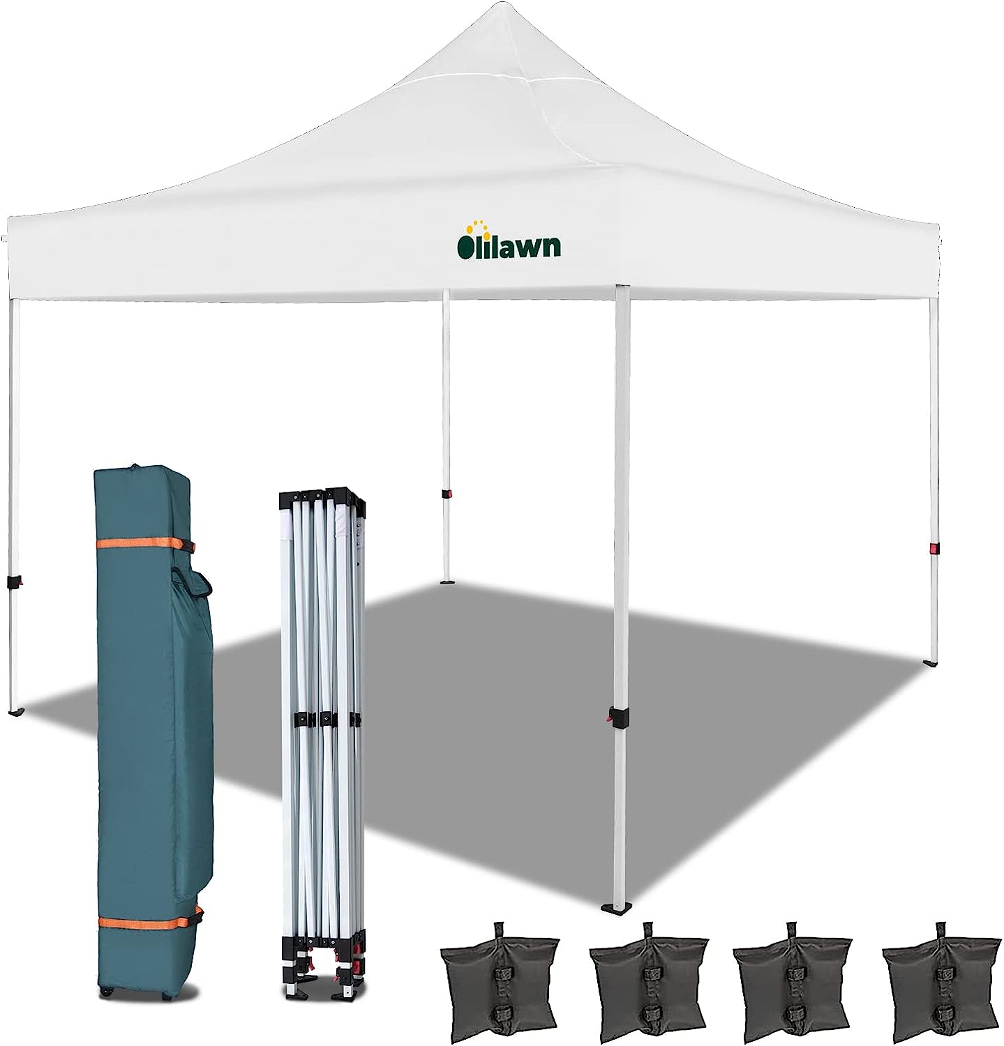 OLILAWN 10x10 Pop Up Canopy Tent white