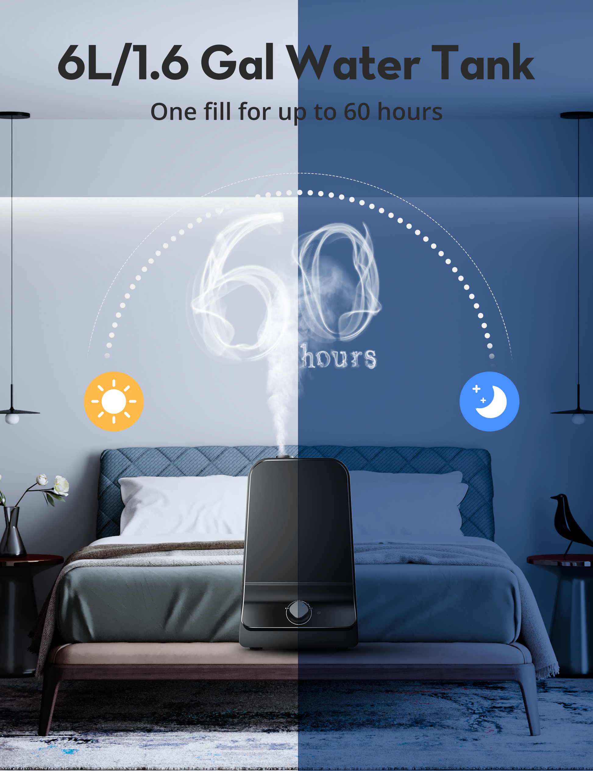 HM-AH003 Humidifier Fresh Air with 6L Water Tank