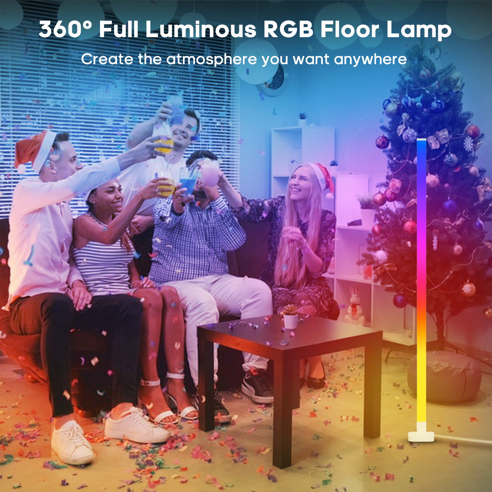 TaoTronics RGBIC Smart Floor Lamp NB-DL006 White