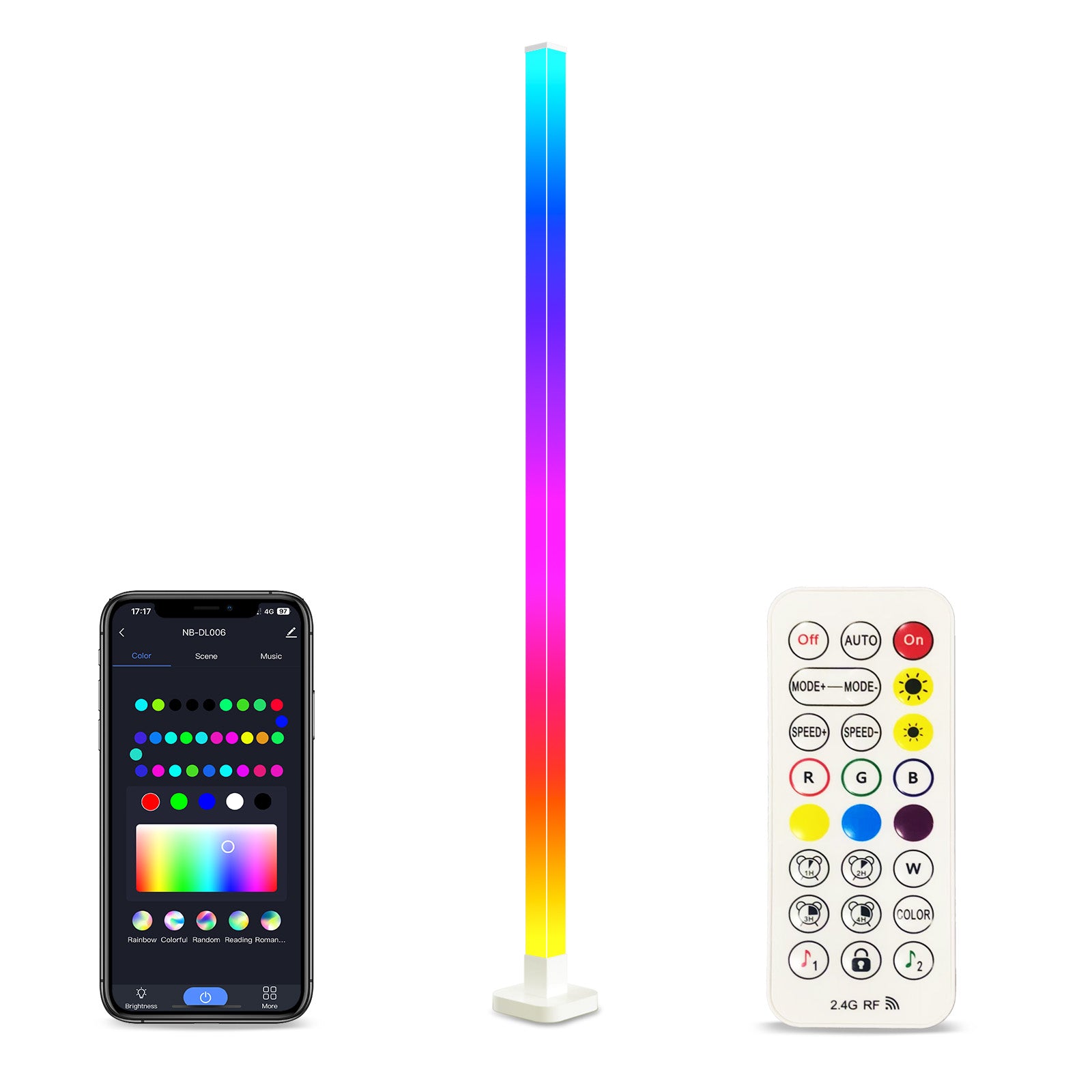 TaoTronics RGBIC Smart Floor Lamp NB-DL006 White